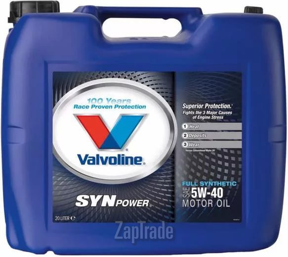 Купить моторное масло Valvoline SYNPOWER SAE 5W-40, 20л, в интернет-магазине в Екатеринбурге