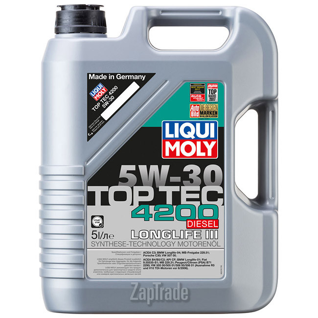 Купить моторное масло Liqui moly Top Tec Diesel 4200, в интернет-магазине в Екатеринбурге