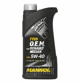 Купить моторное масло Mannol 7705 O.E.M. for Renault Nissan, в интернет-магазине в Екатеринбурге