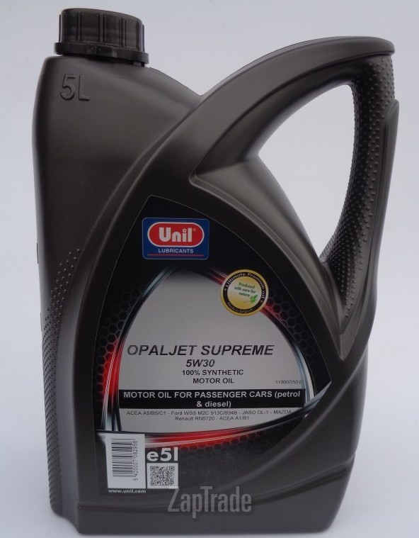 Купить моторное масло Unil OPALJET SUPREME 5W30, в интернет-магазине в Екатеринбурге
