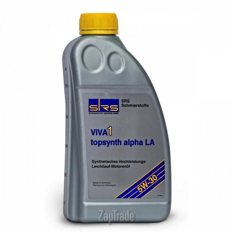 Купить моторное масло Srs VIVA 1 topsynth alpha LA 5W-30, в интернет-магазине в Екатеринбурге