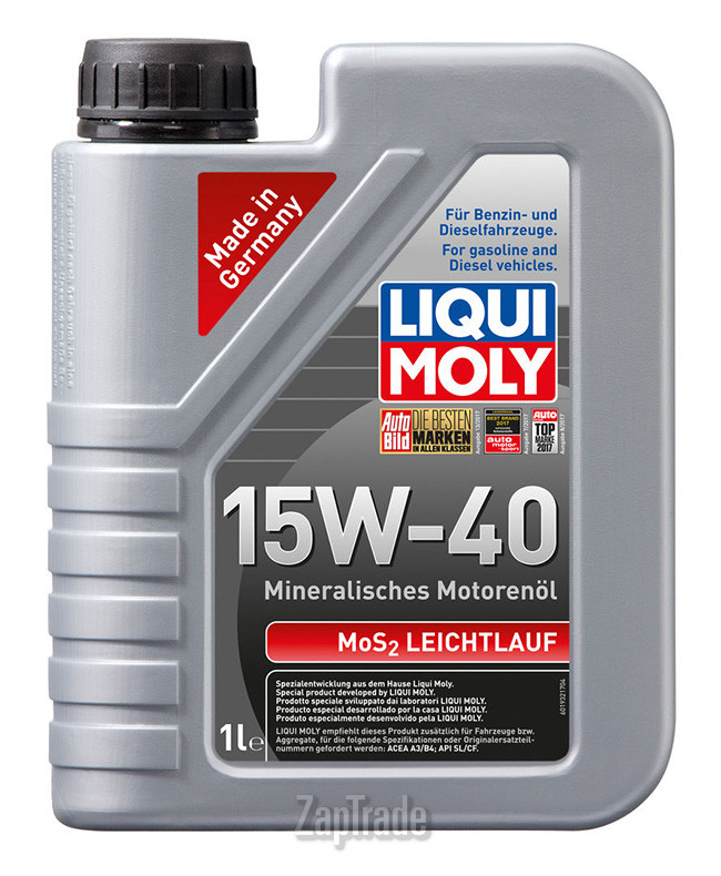 Купить моторное масло Liqui moly MoS2 Leichtlauf, в интернет-магазине в Екатеринбурге