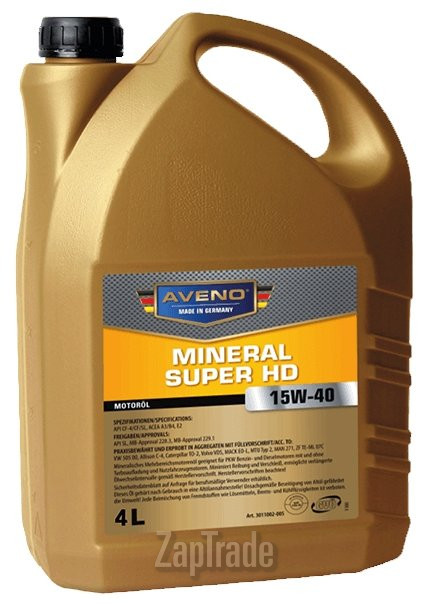 Купить моторное масло Aveno Mineral Super HD, в интернет-магазине в Екатеринбурге