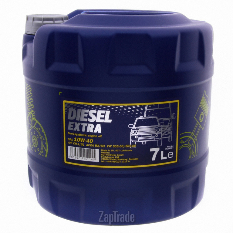 Купить моторное масло Mannol DIESEL EXTRA (MN7504-7), в интернет-магазине в Екатеринбурге
