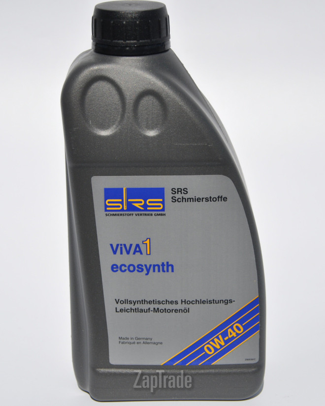 Купить моторное масло Srs VIVA 1 ecosynth 0W-40, в интернет-магазине в Екатеринбурге