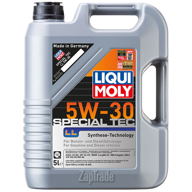 Купить моторное масло Liqui moly Special Tec LL, в интернет-магазине в Екатеринбурге