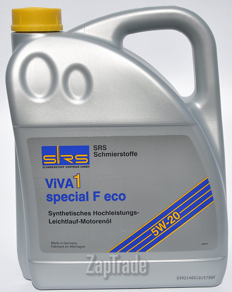 Купить моторное масло Srs VIVA 1 Special F Eco 5W-20, в интернет-магазине в Екатеринбурге