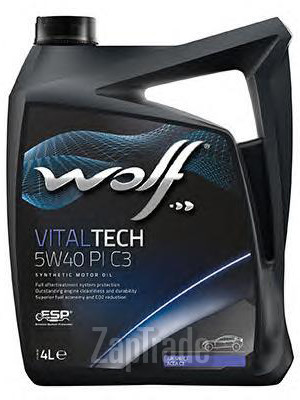 Купить моторное масло Wolf VITALTECH 5W40 PI C3, в интернет-магазине в Екатеринбурге