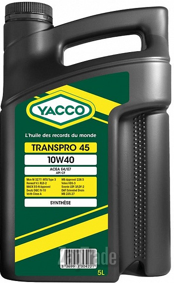 Купить моторное масло Yacco Transpro 45, в интернет-магазине в Екатеринбурге