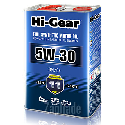 Купить моторное масло Hi-gear SAE 5W-30 API SM/CF, в интернет-магазине в Екатеринбурге