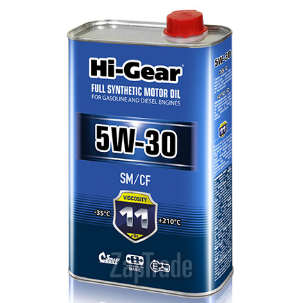 Купить моторное масло Hi-gear SAE 5W-30 API SM/CF, в интернет-магазине в Екатеринбурге