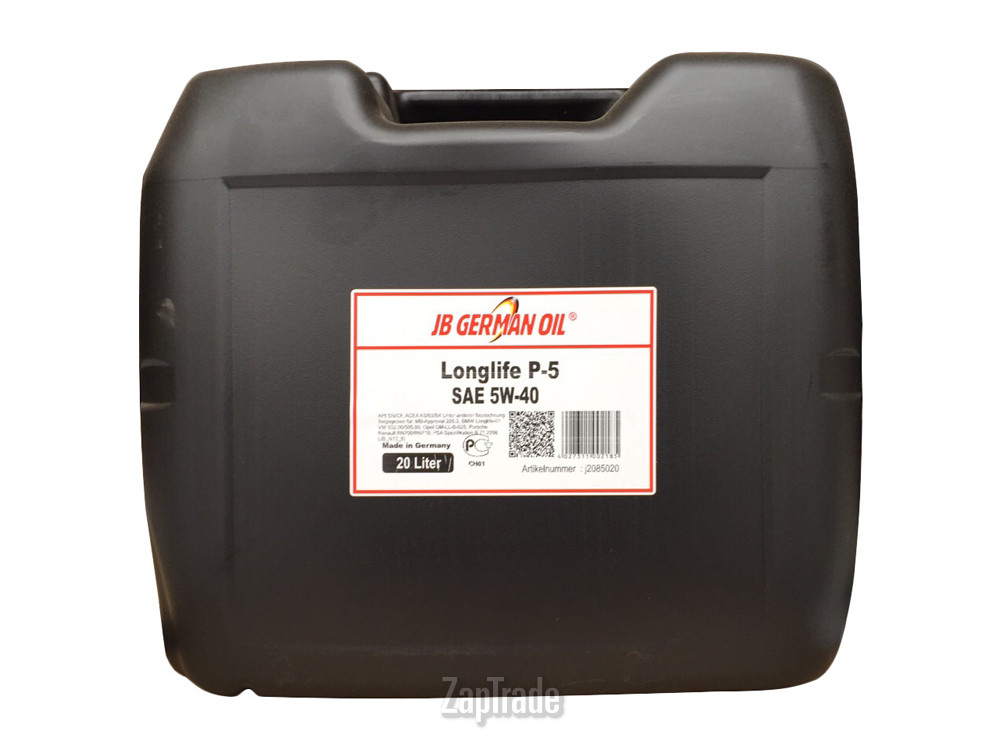 Купить моторное масло Jb german oil Longlife P5 5W-40, в интернет-магазине в Екатеринбурге