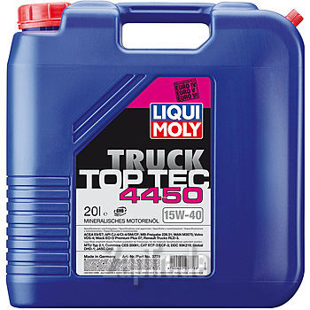 Купить моторное масло Liqui moly Минеральное моторное масло Top Tec Truck 4450 15W-40, в интернет-магазине в Екатеринбурге