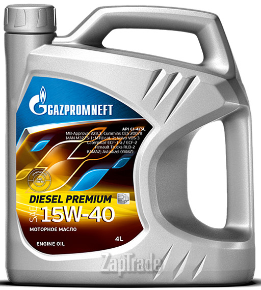 Купить моторное масло Gazpromneft Diesel Premium 15W-40, в интернет-магазине в Екатеринбурге