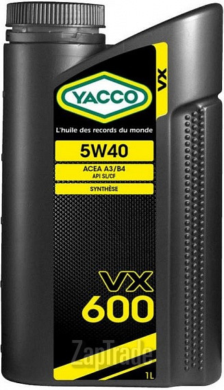 Купить моторное масло Yacco VX 600, в интернет-магазине в Екатеринбурге