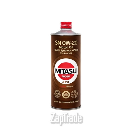 Купить моторное масло Mitasu GOLD 0W-20, в интернет-магазине в Екатеринбурге
