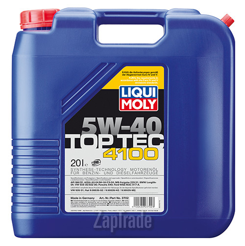Купить моторное масло Liqui moly Top Tec 4100, в интернет-магазине в Екатеринбурге