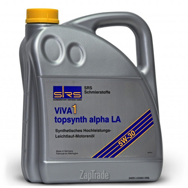 Купить моторное масло Srs VIVA 1 topsynth alpha LA 5W-30, в интернет-магазине в Екатеринбурге