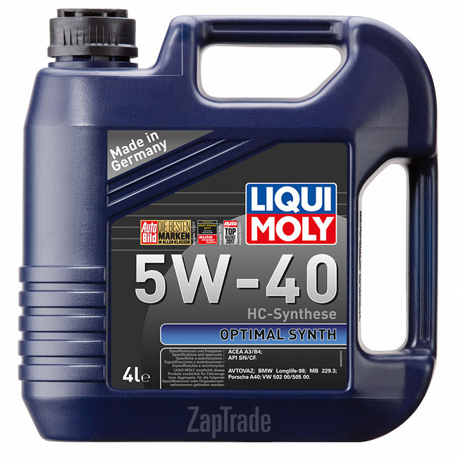 Купить моторное масло Liqui moly Optimal Synth, в интернет-магазине в Екатеринбурге