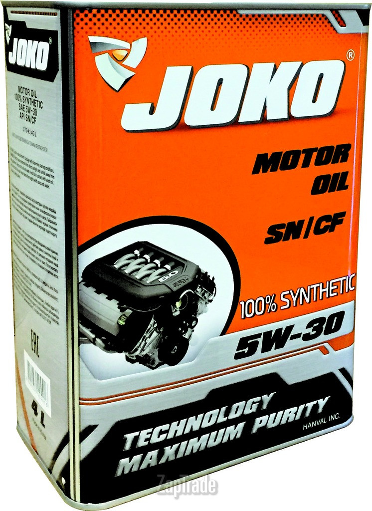 Купить моторное масло Joko GASOLINE 100% Synthetic, в интернет-магазине в Екатеринбурге