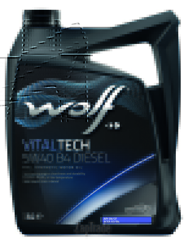 Купить моторное масло Wolf VITALTECH 5W40 B4 DIESEL, в интернет-магазине в Екатеринбурге