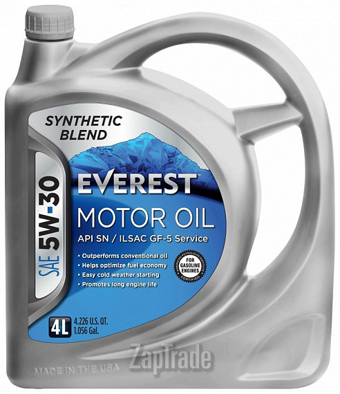 Купить моторное масло Everest Synthetic Blend, в интернет-магазине в Екатеринбурге