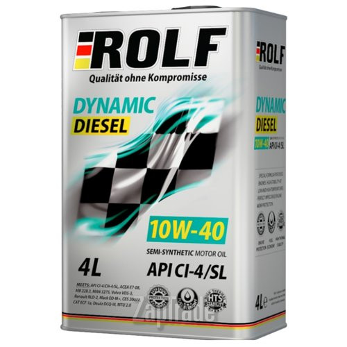 Купить моторное масло Rolf Dynamic Diesel 10W-40, в интернет-магазине в Екатеринбурге