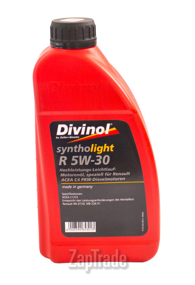 Купить моторное масло Divinol Syntholight R 5W-30, в интернет-магазине в Екатеринбурге