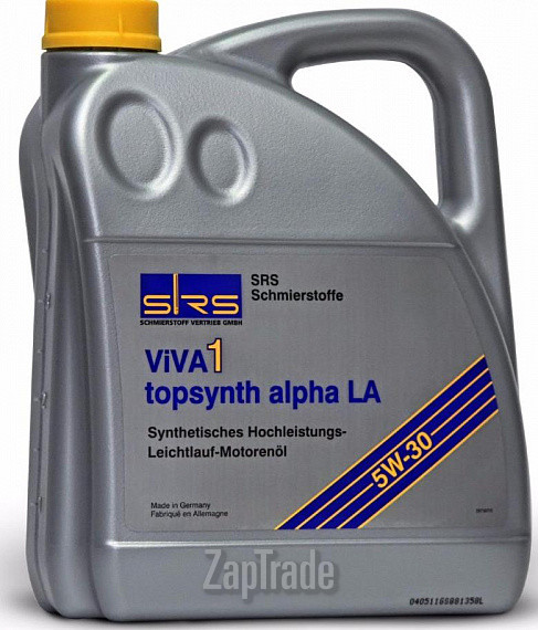 Купить моторное масло Srs Viva 1 Topsynth Alpha LA 5W-30, в интернет-магазине в Екатеринбурге