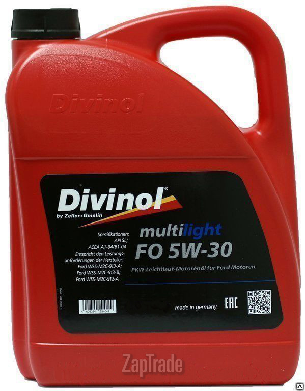 Купить моторное масло Divinol Multilight FO 5W-30, в интернет-магазине в Екатеринбурге