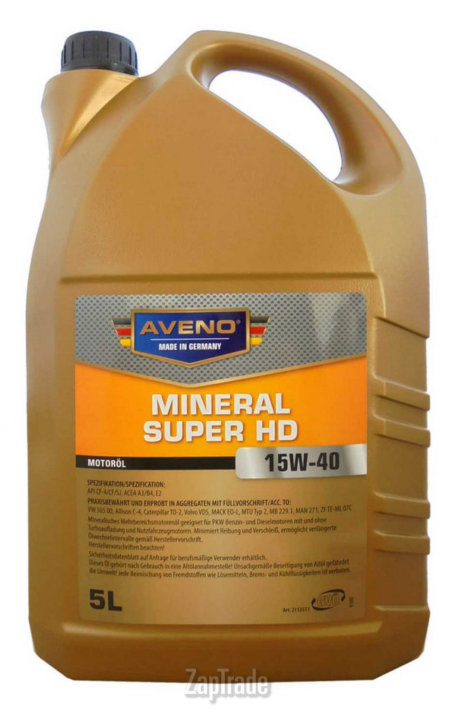 Купить моторное масло Aveno Mineral Super HD, в интернет-магазине в Екатеринбурге