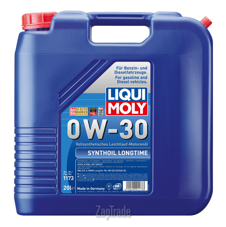 Купить моторное масло Liqui moly Synthoil Longtime, в интернет-магазине в Екатеринбурге