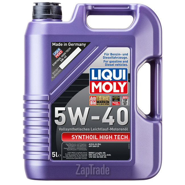 Купить моторное масло Liqui moly Synthoil High Tech, в интернет-магазине в Екатеринбурге