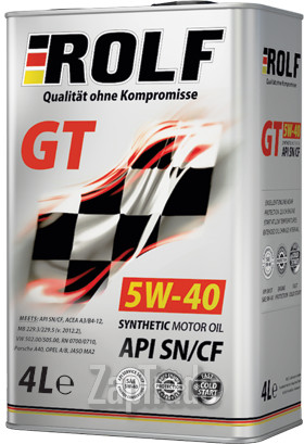 Купить моторное масло Rolf GT SAE 5w-40, в интернет-магазине в Екатеринбурге