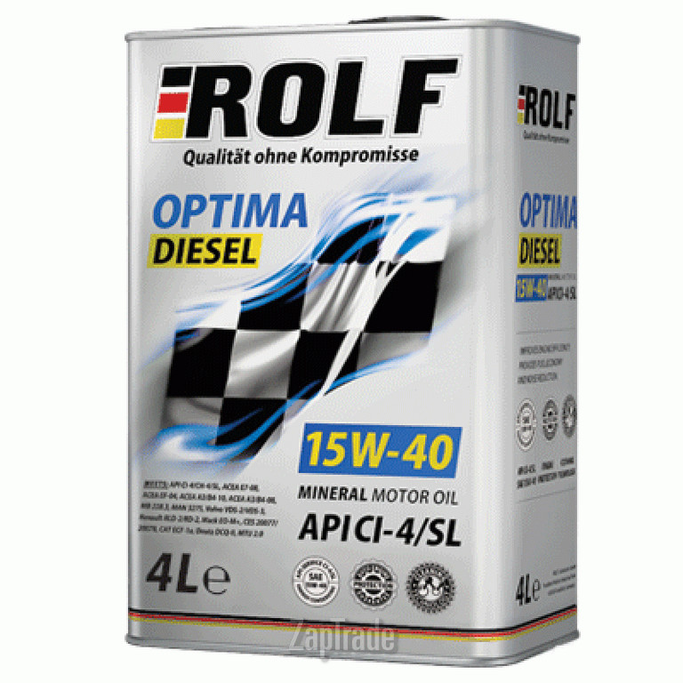 Купить моторное масло Rolf Optima Diesel SAE 15W-40, в интернет-магазине в Екатеринбурге