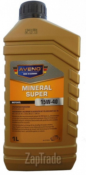 Купить моторное масло Aveno Mineral Super, в интернет-магазине в Екатеринбурге