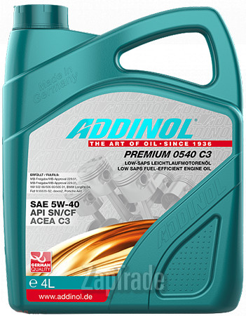 Купить моторное масло Addinol Premium 0540 C3, в интернет-магазине в Екатеринбурге