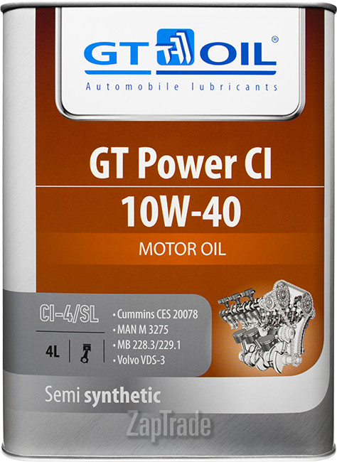 Купить моторное масло Gt oil GT Power CI, в интернет-магазине в Екатеринбурге
