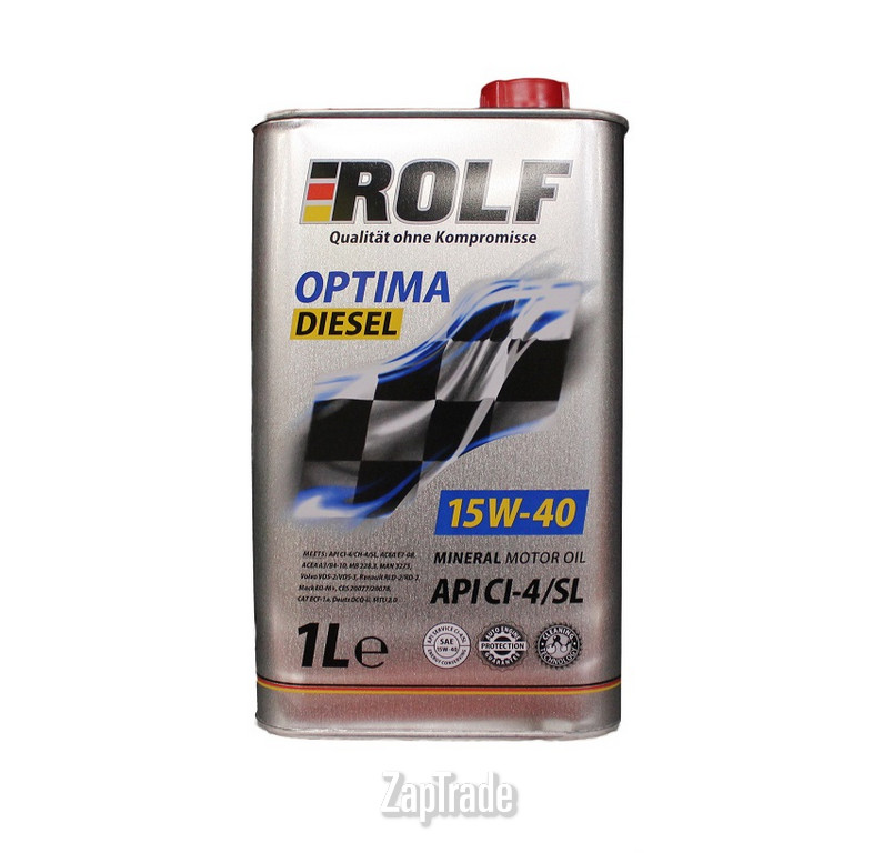 Купить моторное масло Rolf Optima Diesel SAE 15W-40, в интернет-магазине в Екатеринбурге