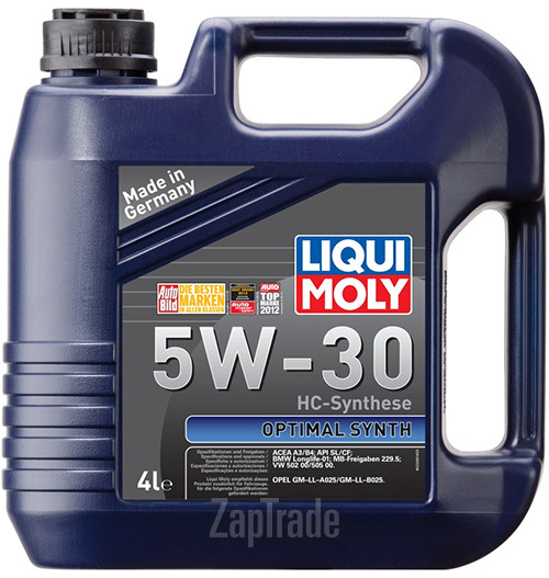 Купить моторное масло Liqui moly Optimal Synth, в интернет-магазине в Екатеринбурге