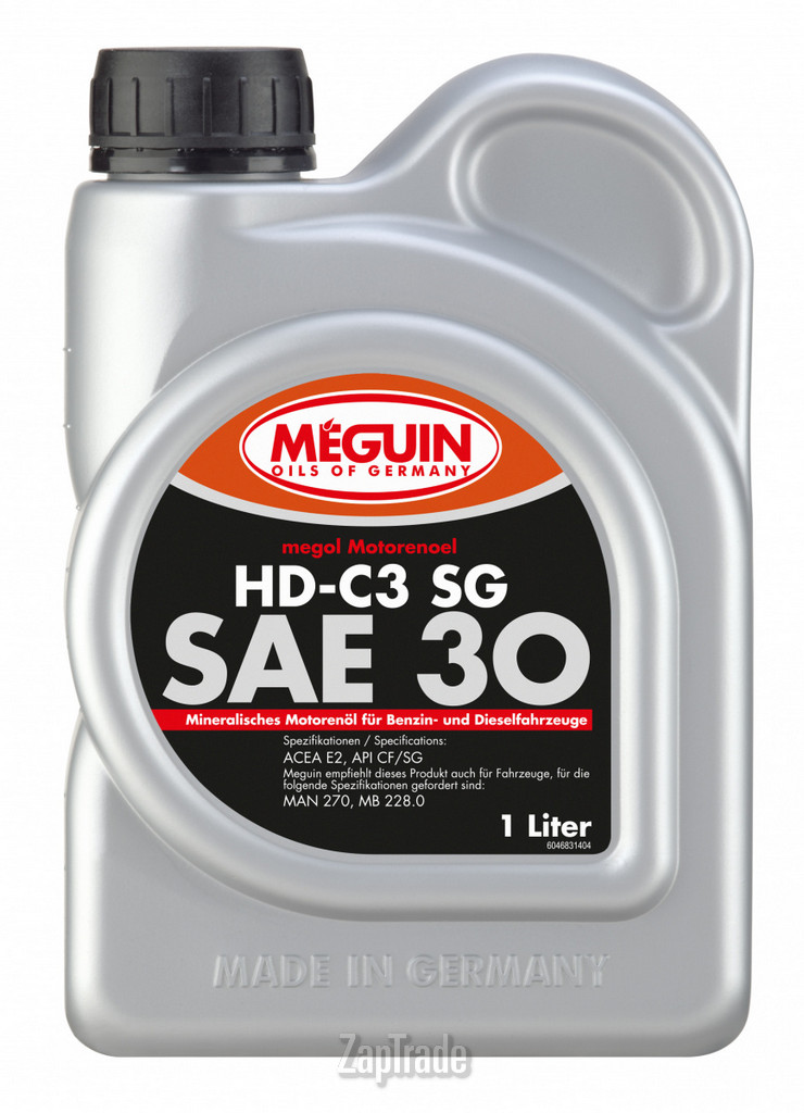 Купить моторное масло Meguin HD-C3 SG (single-grade), в интернет-магазине в Екатеринбурге