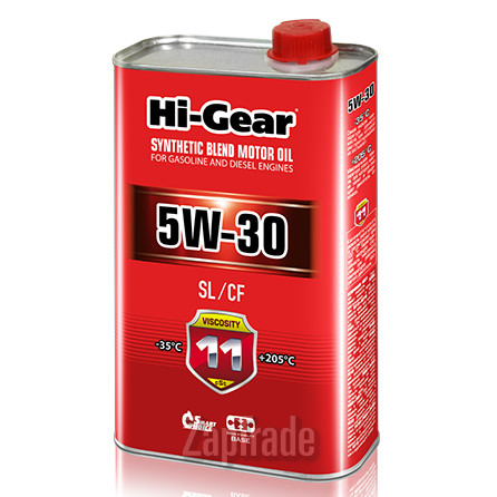 Купить моторное масло Hi-gear SAE 5W-30 API SL/CF, в интернет-магазине в Екатеринбурге