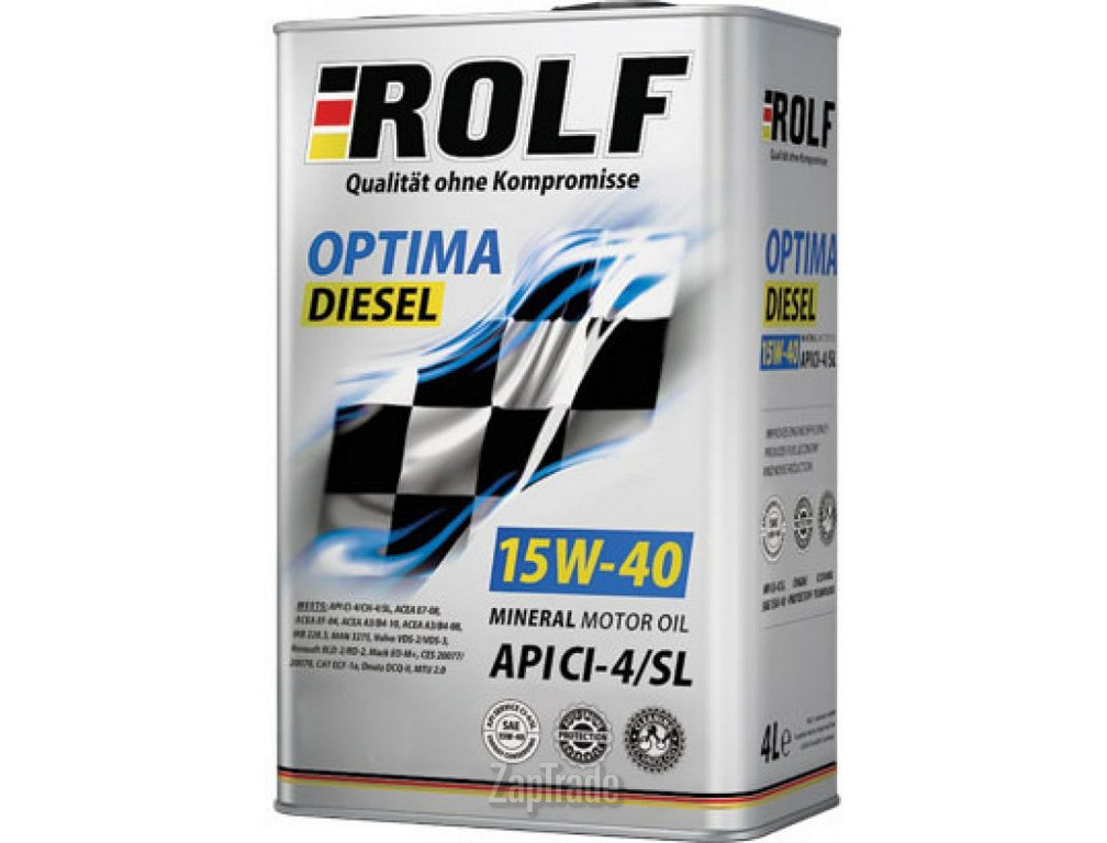 Купить моторное масло Rolf Optima Diesel 15W-40, в интернет-магазине в Екатеринбурге