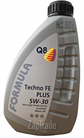 Купить моторное масло Q8 Formula Techno FE Plus 5W-30, в интернет-магазине в Екатеринбурге