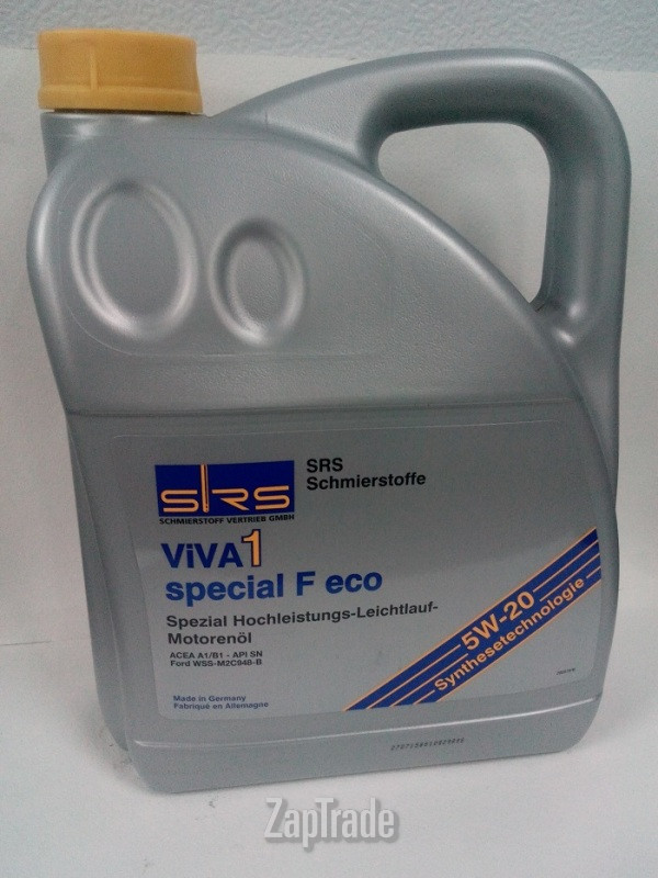 Купить моторное масло Srs VIVA 1 Special F Eco 5W-20, в интернет-магазине в Екатеринбурге