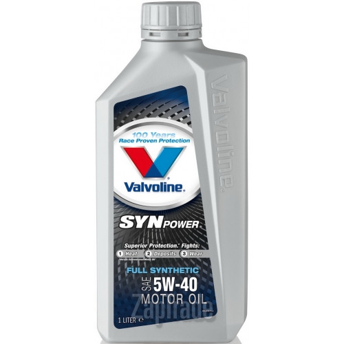 Купить моторное масло Valvoline SYNPOWER SAE 5W-40, 1л, в интернет-магазине в Екатеринбурге