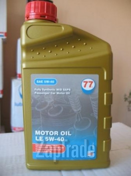 Купить моторное масло 77lubricants MOTOR OIL LE 5w-40,  в интернет-магазине в Екатеринбурге