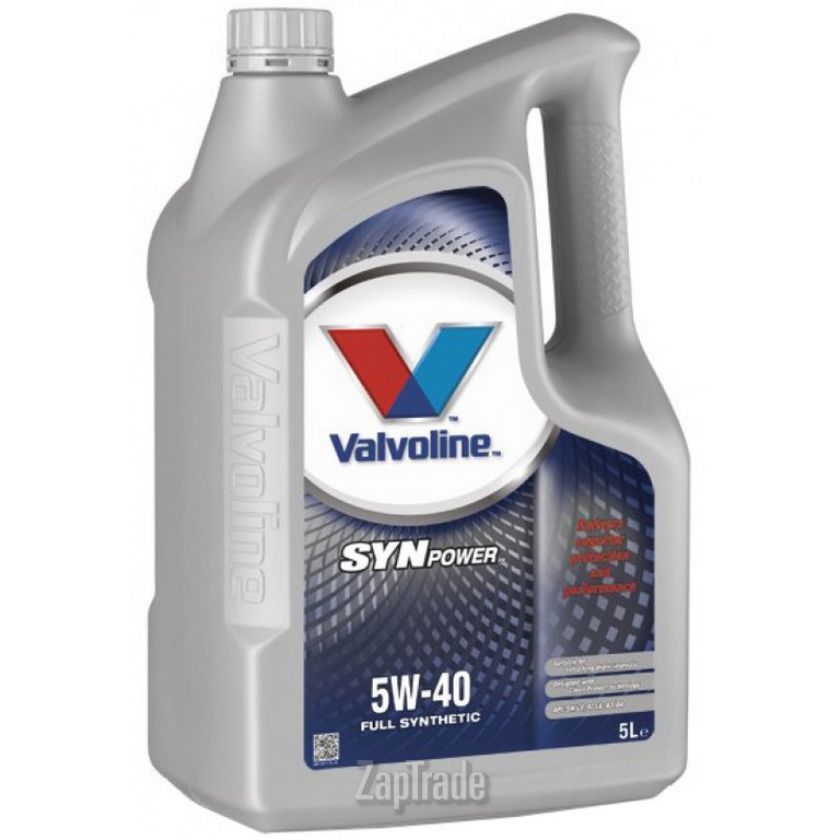 Купить моторное масло Valvoline SYNPOWER SAE 5W-40, 5л, в интернет-магазине в Екатеринбурге