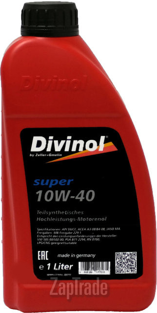Купить моторное масло Divinol Super 10W-40, в интернет-магазине в Екатеринбурге