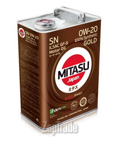 Купить моторное масло Mitasu GOLD 0W-20, в интернет-магазине в Екатеринбурге
